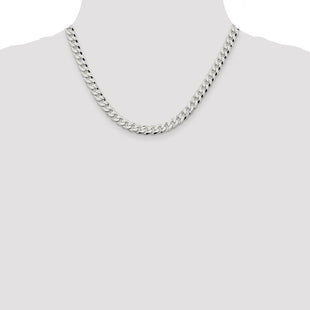 Sterling Silver Beveled Curb Chain (Style QFB180-18)