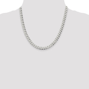 Sterling Silver Beveled Curb Chain (Style QFB180-20)