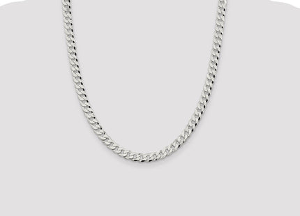 Sterling Silver Beveled Curb Chain (Style QFB180-22)