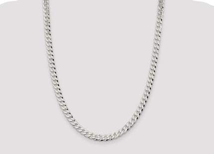 Sterling Silver Beveled Curb Chain (Style QFB180-24)