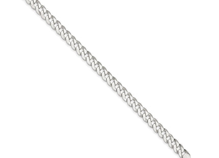 Sterling Silver Beveled Curb Bracelet