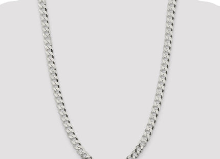 Sterling Silver Beveled Curb Chain (Style QFB210-26)