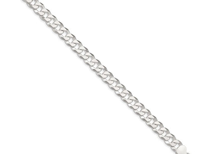 Sterling Silver Beveled Curb Chain (Style QFB210-8)