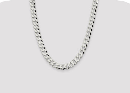 Sterling Silver Beveled Curb Chain (Style QFB250-22)