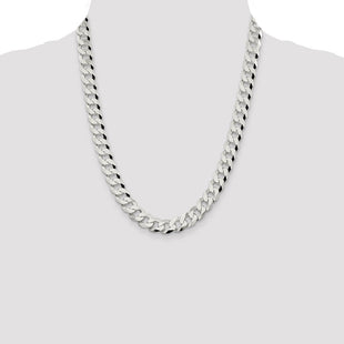 Sterling Silver Beveled Curb Chain (Style QFB250-22)
