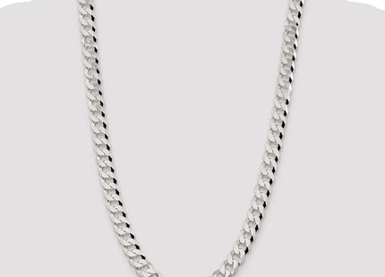 Sterling Silver Beveled Curb Chain (Style QFB250-26)