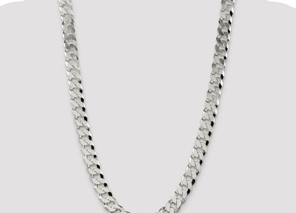 Sterling Silver Beveled Curb Chain (Style QFB300-26)