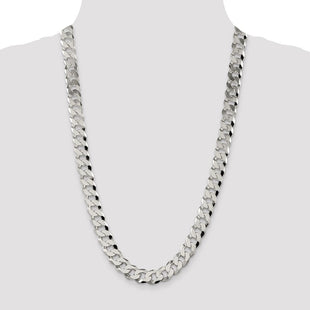 Sterling Silver Beveled Curb Chain (Style QFB300-26)