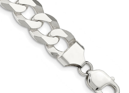 Sterling Silver Beveled Curb Chain (Style QFB310-8)