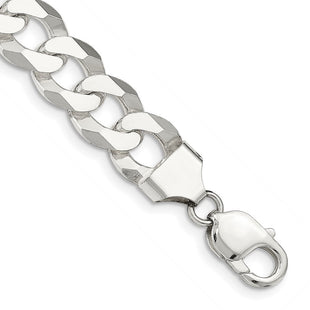 Sterling Silver Beveled Curb Chain (Style QFB310-8)