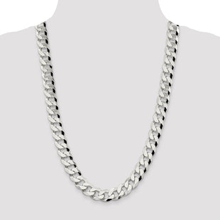 Sterling Silver Beveled Curb Chain (Style QFB350-26)