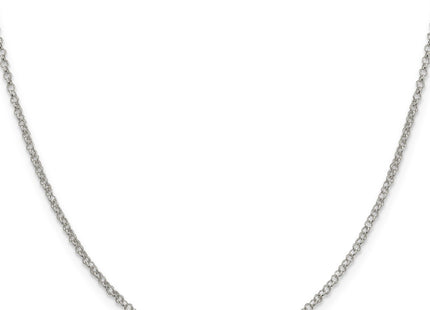 Sterling silver anklet, alternate view