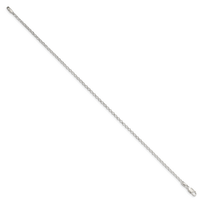 Sterling Silver Rolo Chain Anklet, 9 x 2mm