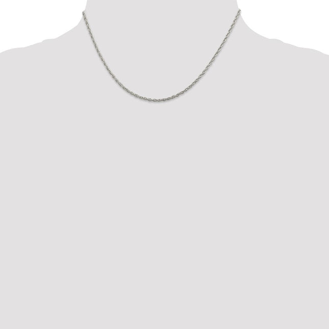 Sterling Silver Loose Rope Chain, 16 x 2mm