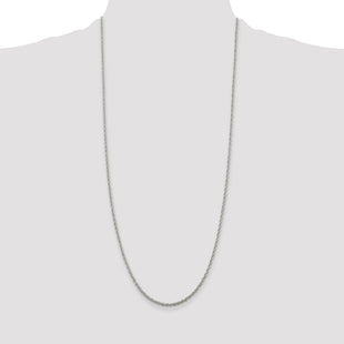 Sterling Silver Loose Rope Chain (Style QFC100-30)