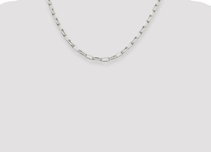 Sterling Silver Elongated Open Link Chain (Style QFC102-18)
