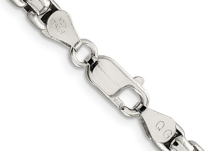 Sterling silver box link chain, another view