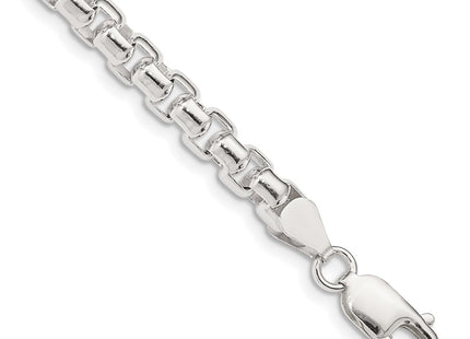 Sterling silver box link chain, additional view