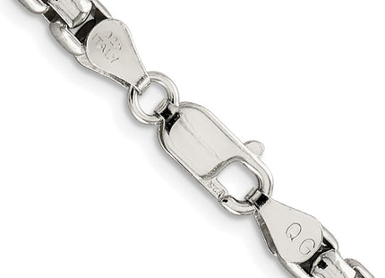 Sterling silver box link chain, another view