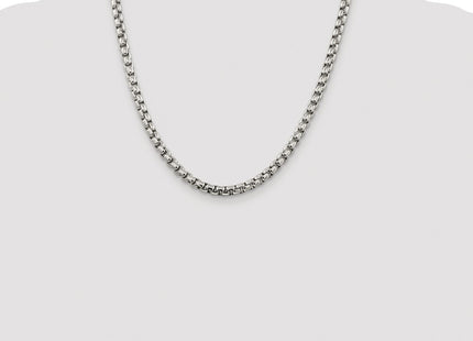 Sterling silver box link chain