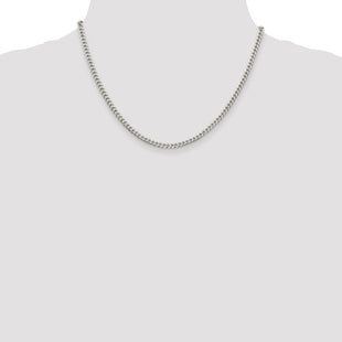 Sterling Silver Polished Curb Chain