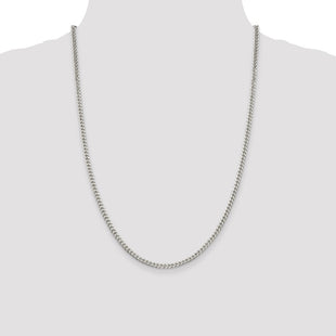 Sterling Silver Polished Curb Chain