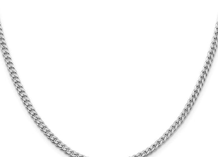 Sterling silver curb link chain, alternate view