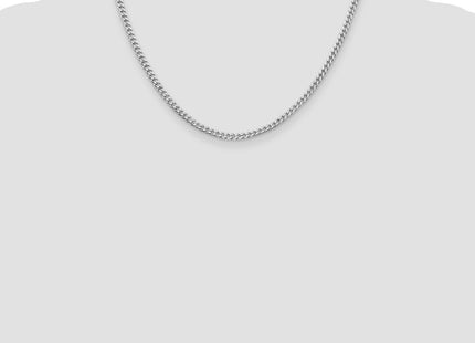 Sterling silver curb link chain, further view