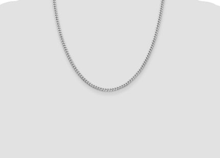 Sterling silver curb link chain, additional view