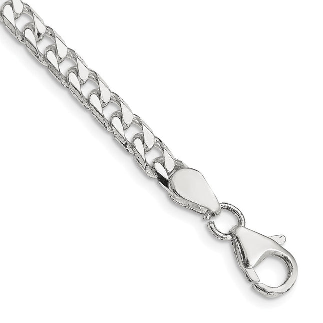 Sterling Silver Polished Curb Chain, 18 x 5mm