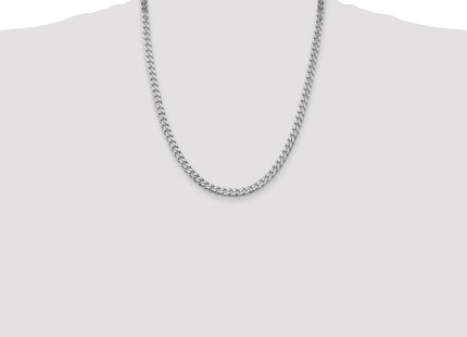 Sterling silver curb link chain, further view