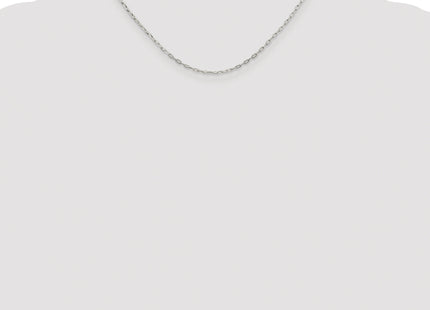 Sterling Silver Rhodium-plated Elongated Open Link Chain, 16 x 1.75mm