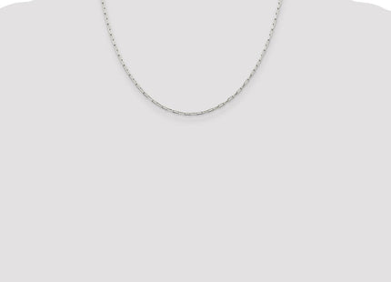 Sterling Silver Elongated Open Link Chain (Style QFC156-18)