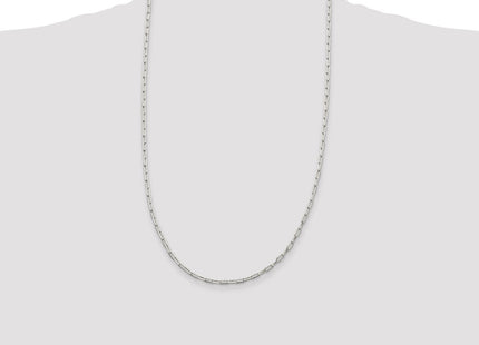 Sterling Silver Elongated Open Link Chain (Style QFC156-26)