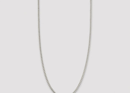 Sterling silver box link chain, further view