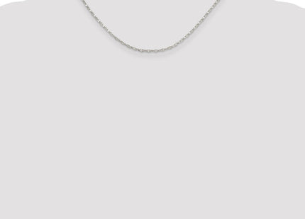 Sterling Silver Fancy Wave Flat Link Chain (Style QFC193-16)