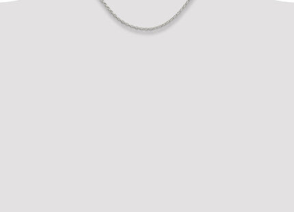 Sterling Silver Oval Fancy Rolo Chain (Style QFC194-16)