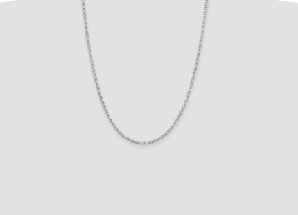 Sterling Silver Oval Fancy Rolo Chain (Style QFC194-24)