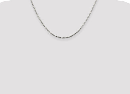 Sterling Silver Fancy Beaded Chain (Style QFC195-18)