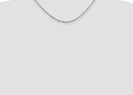 Sterling Silver Flat Link Cable Chain (Style QFC196-16)