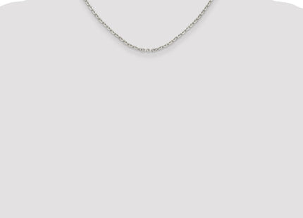 Sterling Silver Flat Link Cable Chain (Style QFC197-16)
