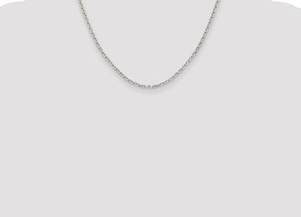 Sterling Silver Flat Link Cable Chain (Style QFC197-18)