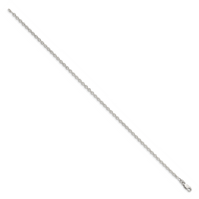 Sterling Silver Flat Link Cable Bracelet