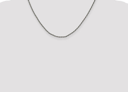 Sterling silver wheat link chain, additional view