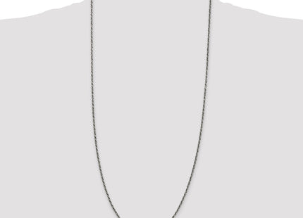 Sterling silver wheat link chain, further view