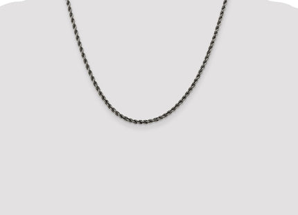 Sterling silver rope link chain, additional view