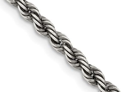 Sterling silver rope link chain