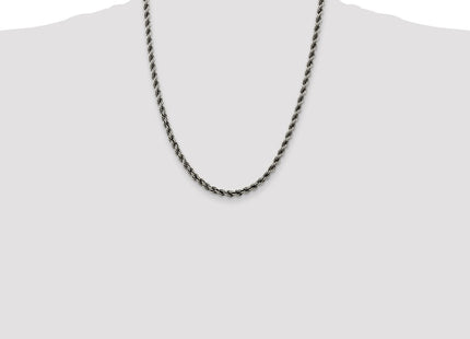 Sterling silver rope link chain