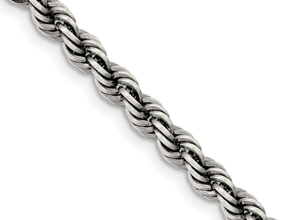Sterling silver rope link chain