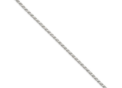Sterling Silver Flat Rope Chain (Style QFC204-8)